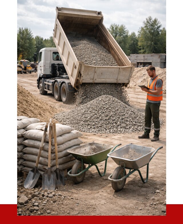 Доставка нерудных материалов в Морозовске от 1232 руб. | ПРОНЕРУДМрз