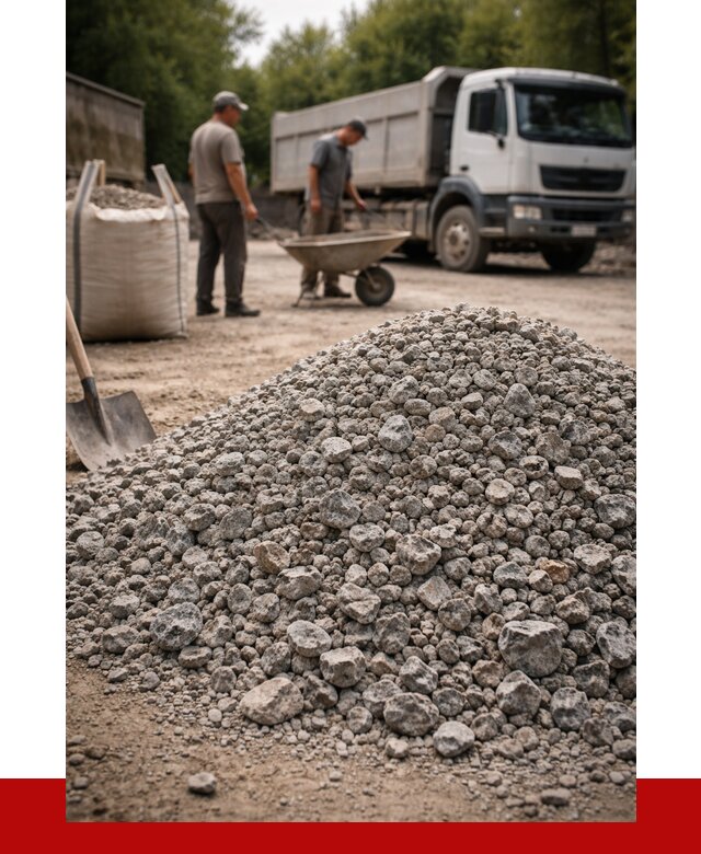 Гранитный щебень фракция 20-40 в Морозовске от 3285 руб. ПРОНЕРУДМрз