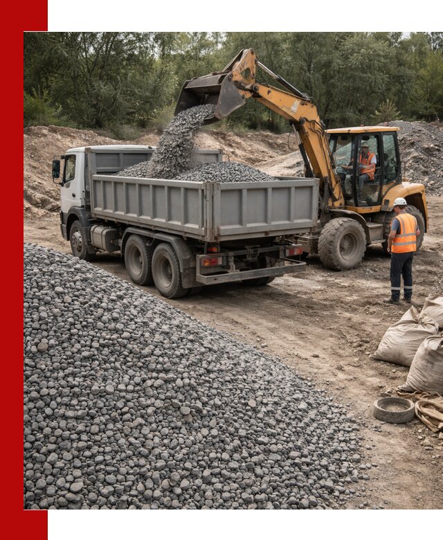 Доставка гравийного щебня в Морозовске оптом и в розницу
