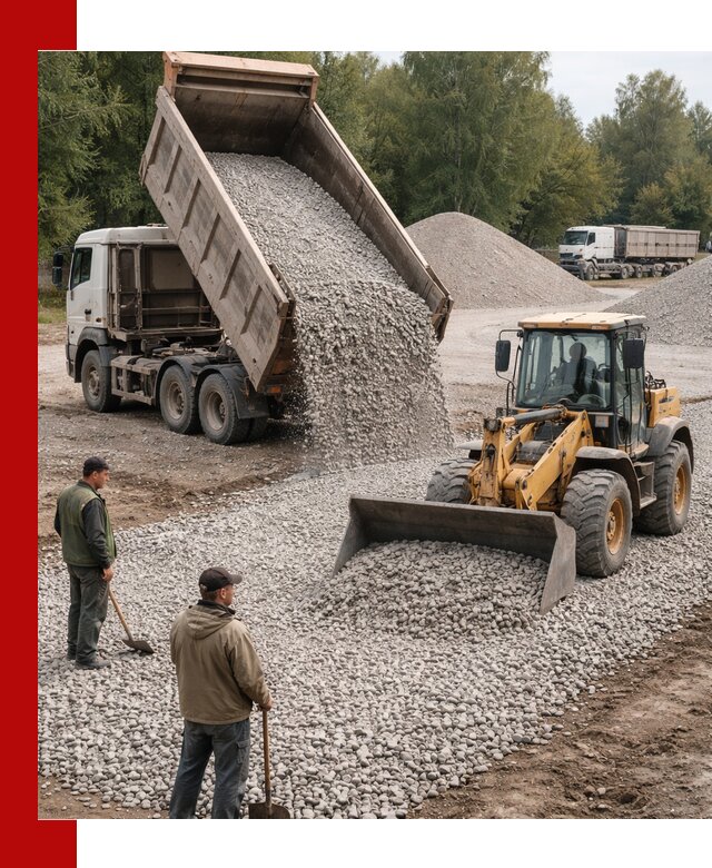 Купить гравийный щебень фракция 20-40 в Морозовске с доставкой