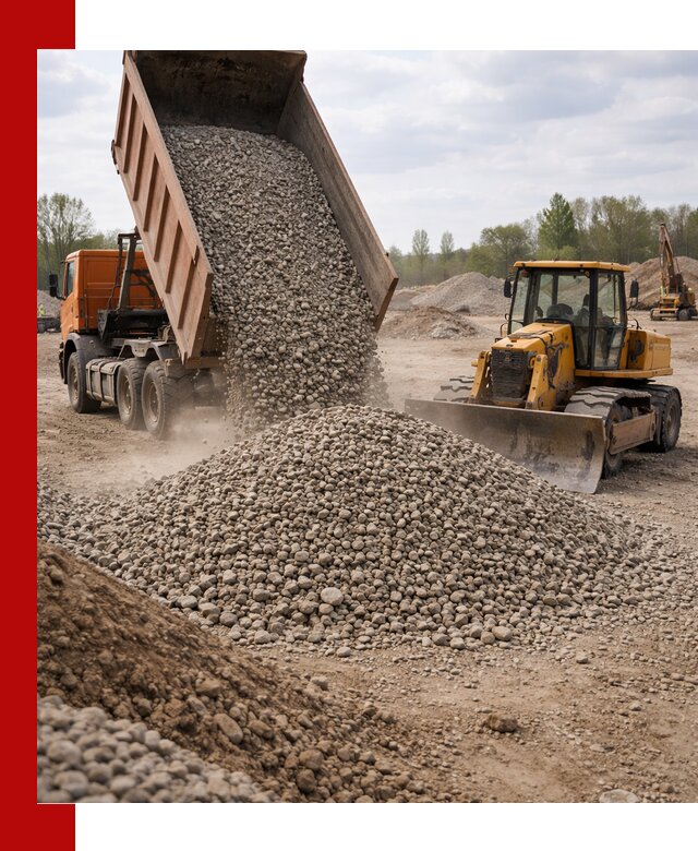 Доставка гравийного щебня фракции 40-70 в Морозовске