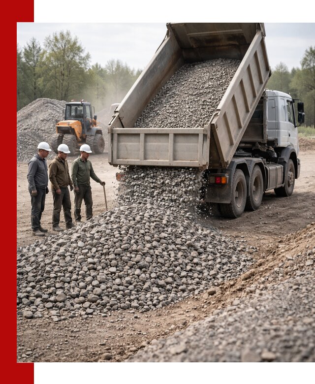 Доставка гравийного щебня фракции 70-120 в Морозовске