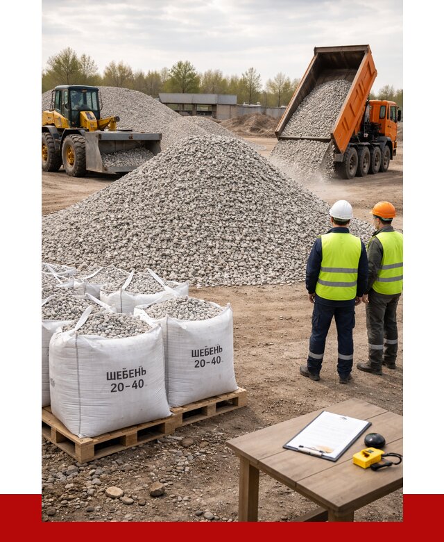 Известняковый щебень 20-40 в Морозовске от 2156 р. ПРОНЕРУДМрз