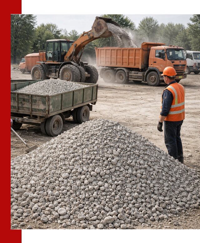 Доставка известнякового щебня фракция 20–40 в Морозовске