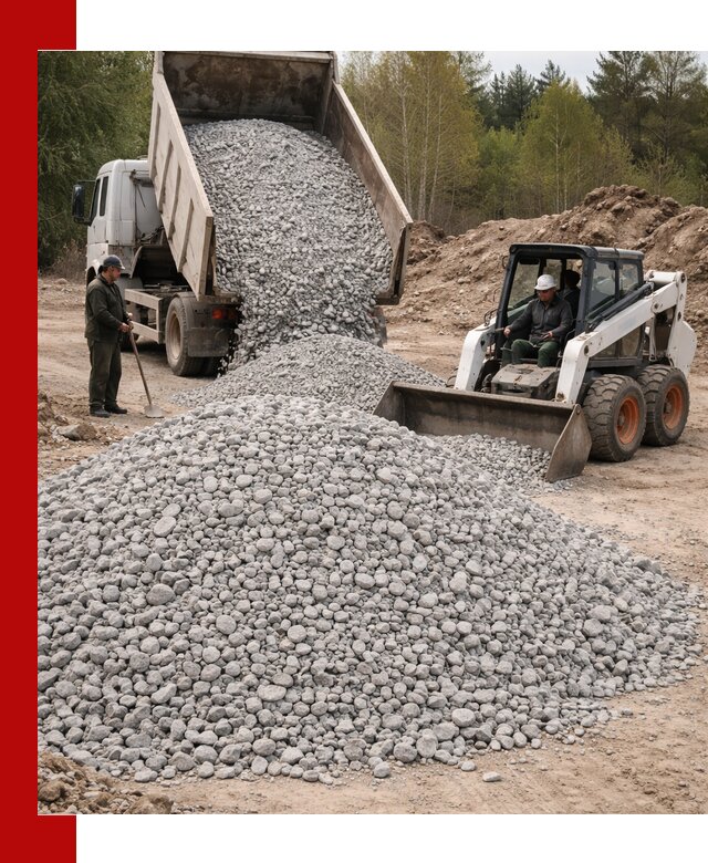 Доставка доломитового щебня в Морозовске напрямую от карьера