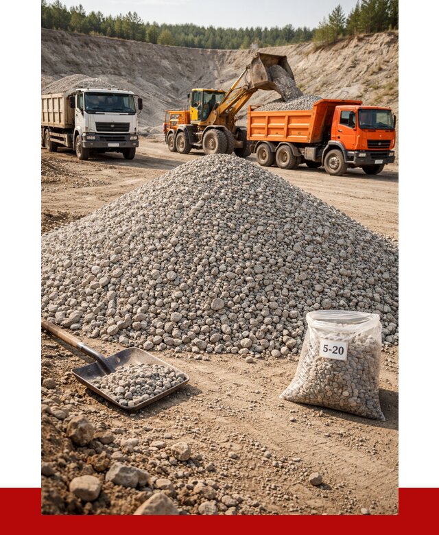 Доломитовый щебень фр. 5-20 в Морозовске от 4312 р. | ПРОНЕРУДМрз