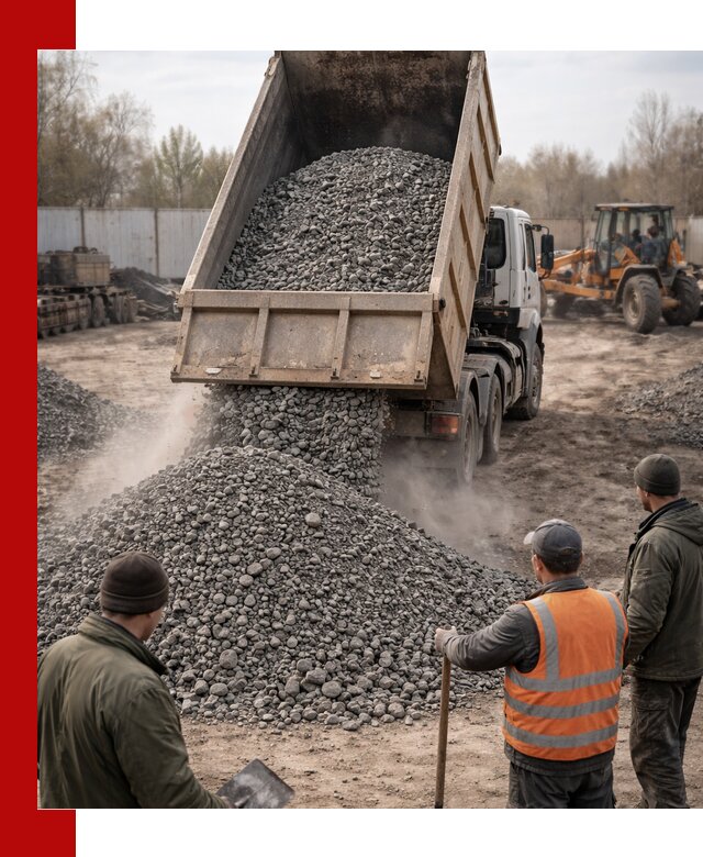 Доставка шлакового щебня в удобные сроки по выгодной цене в Морозовске