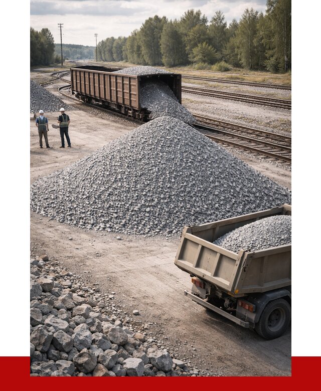 Железнодорожный щебень 20-60 в Морозовске от 1745 р. | ПРОНЕРУДМрз