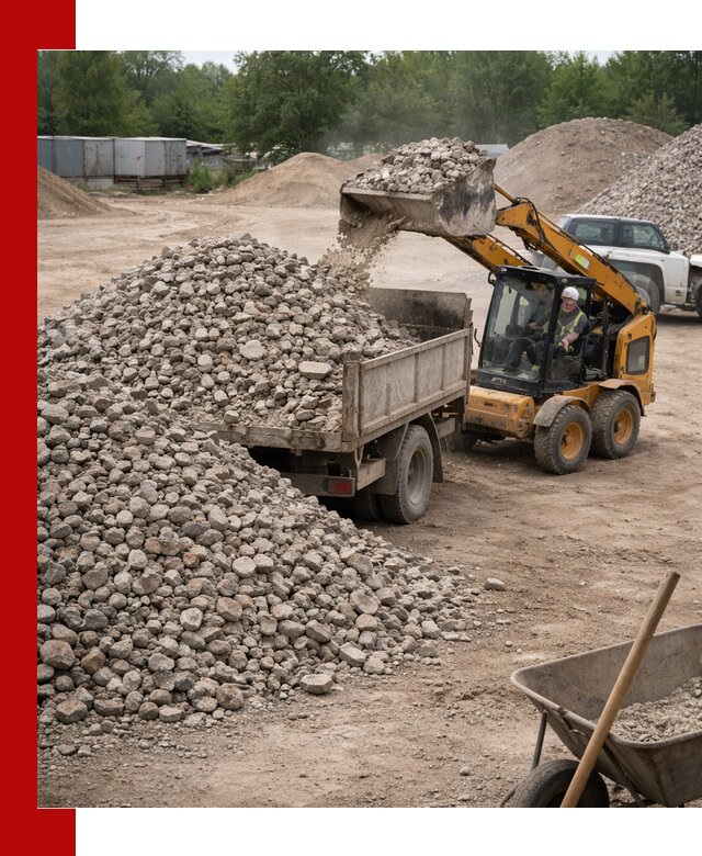 Доставка вторичного щебня в Морозовске для строительных работ
