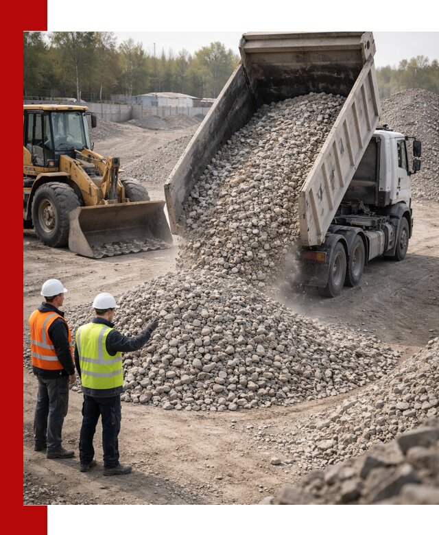 Вторичный щебень фракция 40–70 доставка в Морозовске