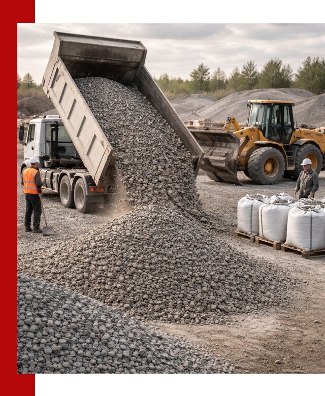 Бетонный щебень фракция 5–20 с доставкой в Морозовске
