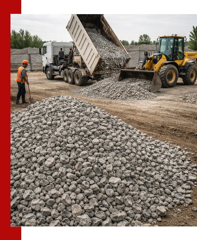 Доставка бетонного щебня фракции 40-70 в Морозовске