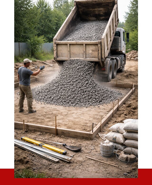 Купить щебень для фундамента в Морозовске от 4620 р. | ПРОНЕРУДМрз