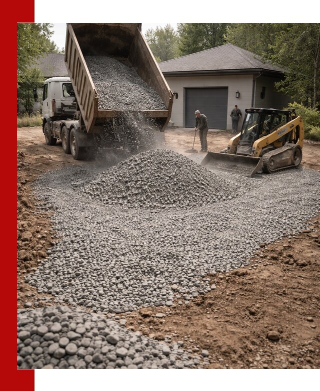 Щебень для парковки в Морозовске: доставка и укладка качественного материала