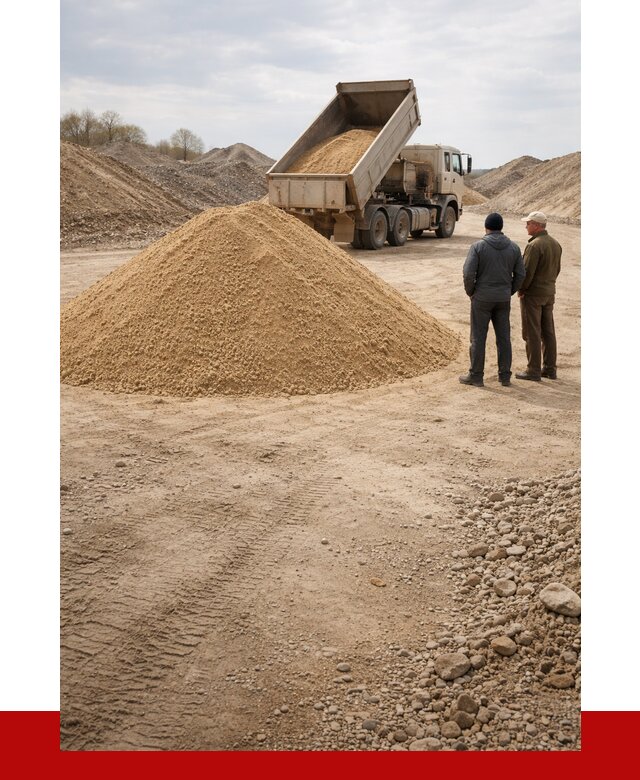 Карьерный песок крупнозернистый в Морозовске от 8726 р | ПРОНЕРУДМрз