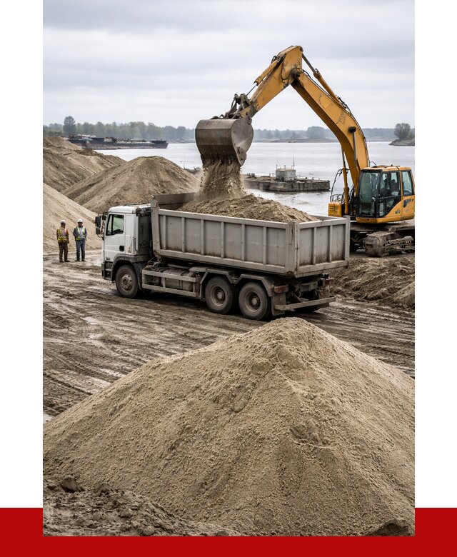 Купить речной песок навалом в Морозовске от 1848 р., ПРОНЕРУДМрз