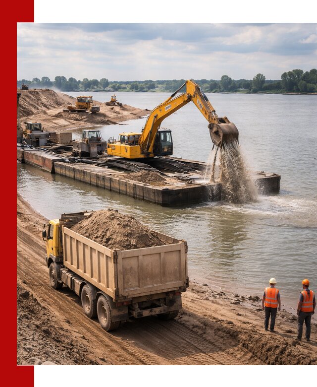 Намывной песок с доставкой в Морозовске оптом и в розницу