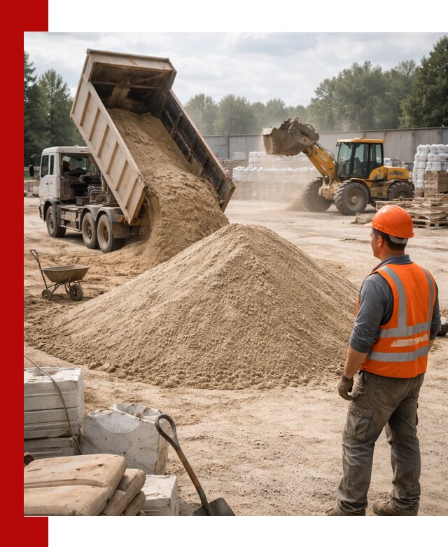 Доставка строительного песка с самосвалом в Морозовске