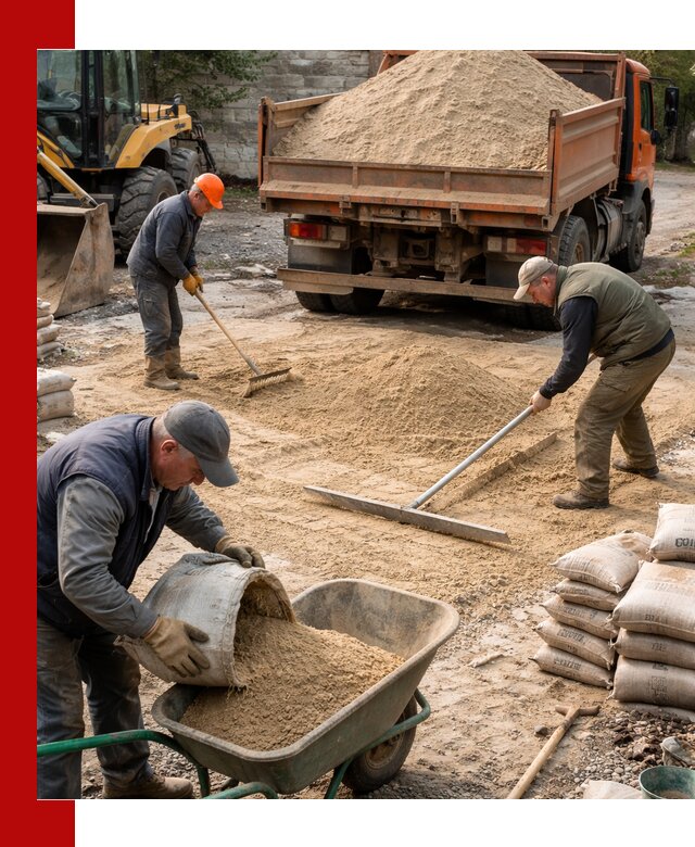 Поставка песка для стяжки в Морозовске с быстрой доставкой
