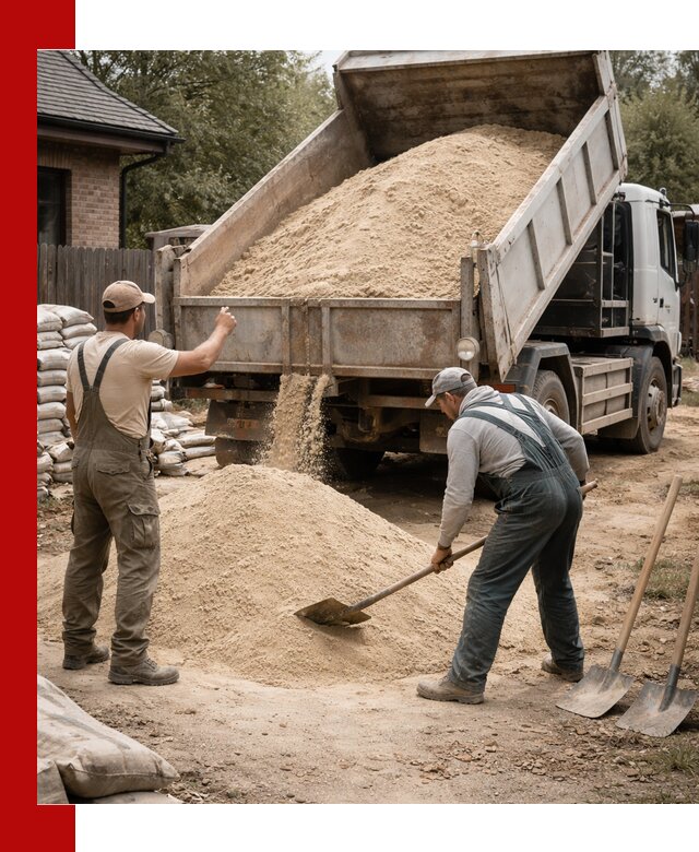 Песок для штукатурки с доставкой в Морозовске качественный и чистый