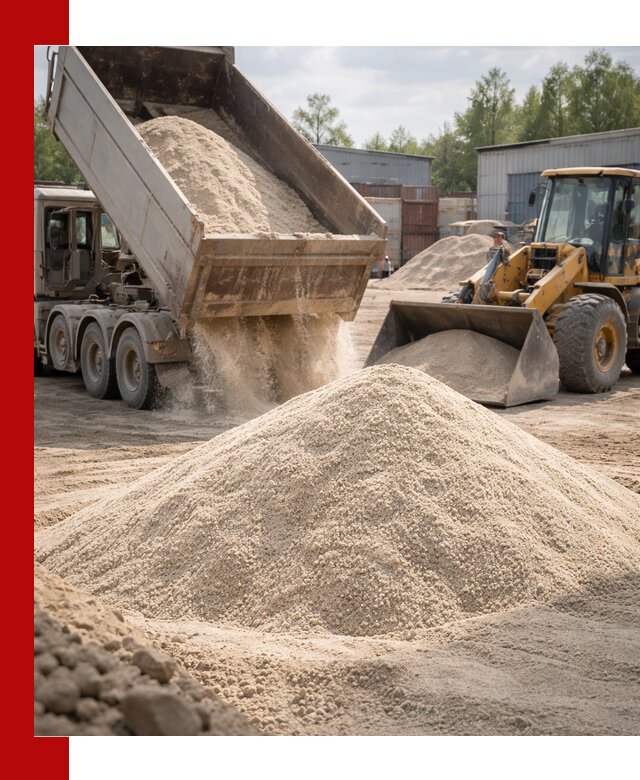 Кварцевый песок с доставкой в Морозовске для строительных работ