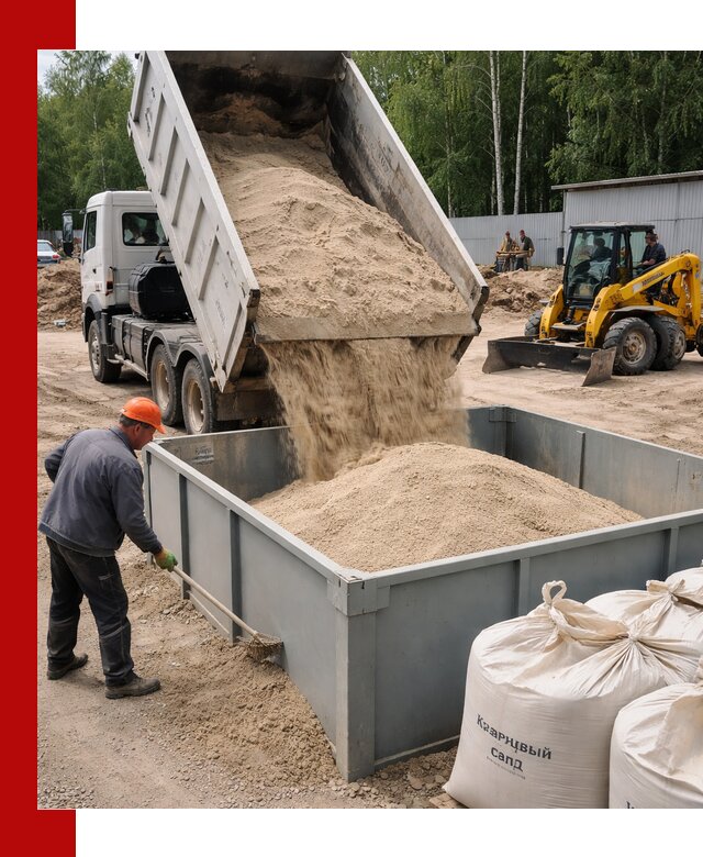 Кварцевый песок для фильтра в Морозовске — доставка и качество