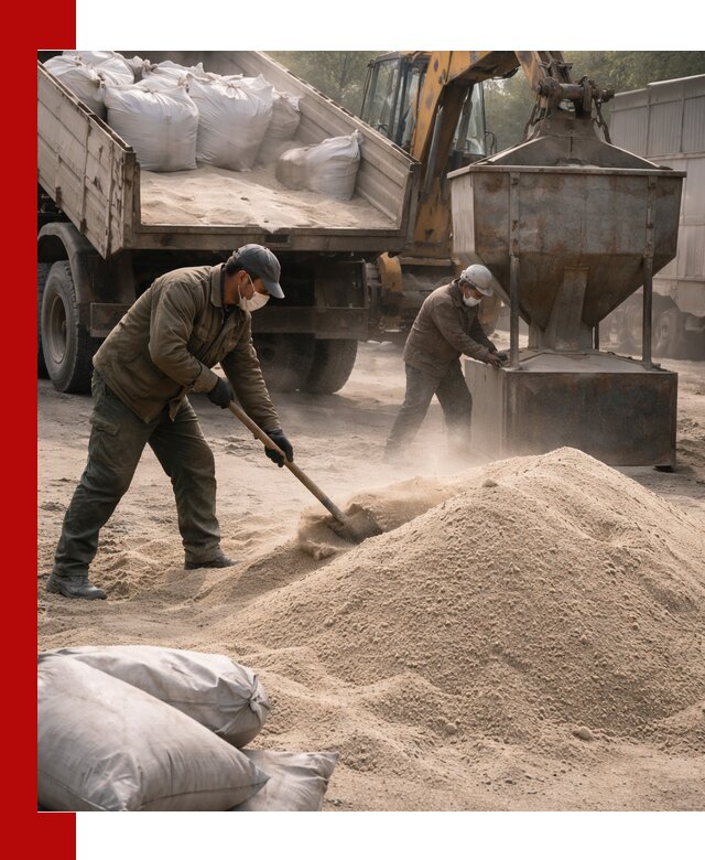 Кварцевый песок для пескоструя в Морозовске — доставка и качество