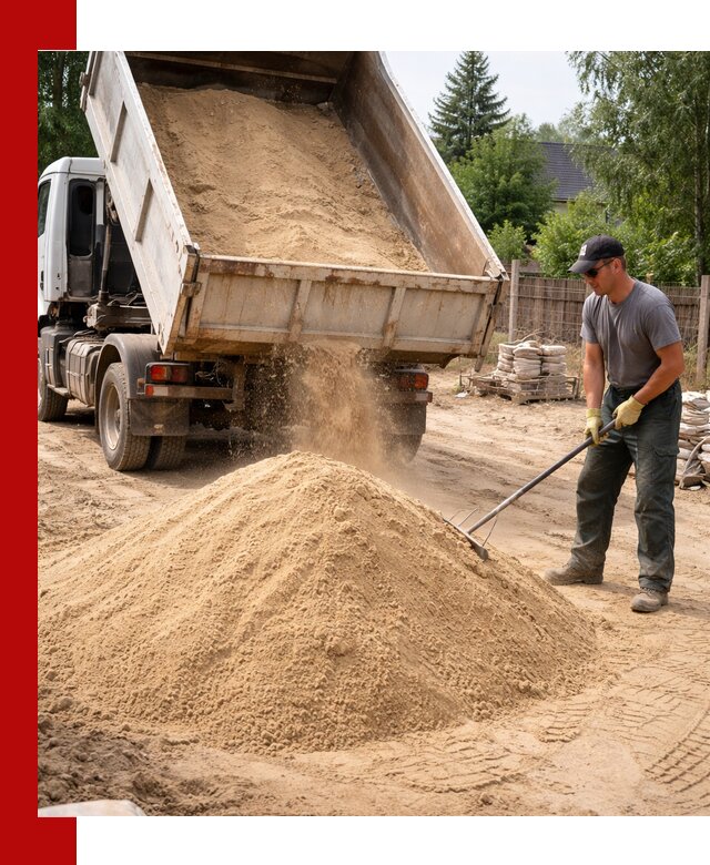 Доставка сухого песка самосвалами в Морозовске