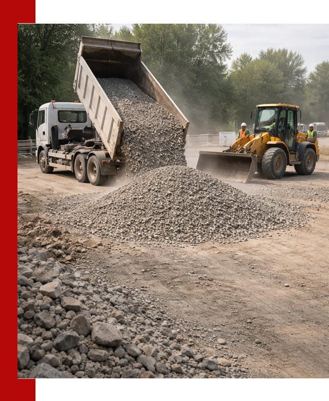 Гравий фракция 5–20 доставка в Морозовске оптом и в розницу
