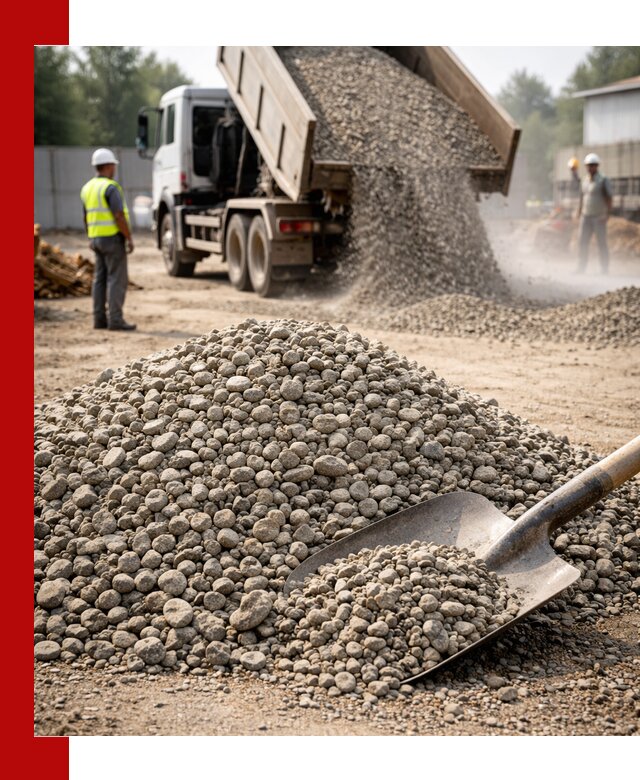 Доставка гравия фракции 20-40 в Морозовске с самосвалами