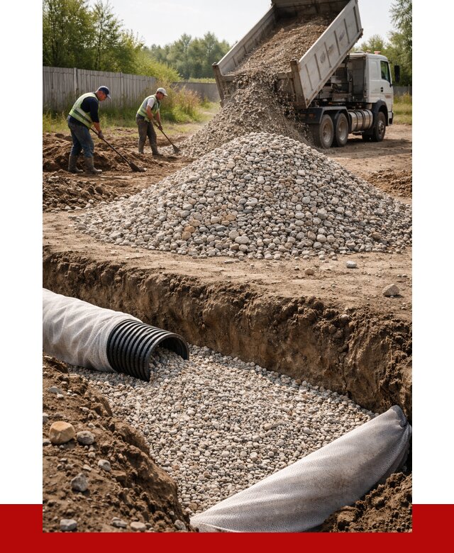 Гравий для дренажа в Морозовске от 2259 р., доставка ПРОНЕРУДМрз