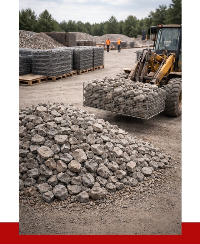 Камень для габионов фракция 70-150 в Морозовске от 4312 р. | ПРОНЕРУДМрз