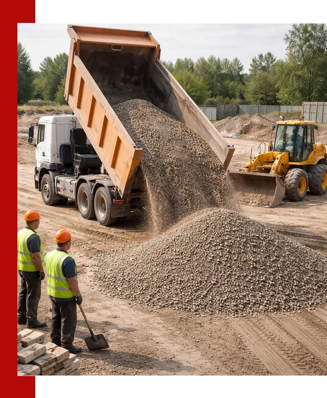 Доставка щебёночно-песчаной смеси ЩПС С7 в Морозовске