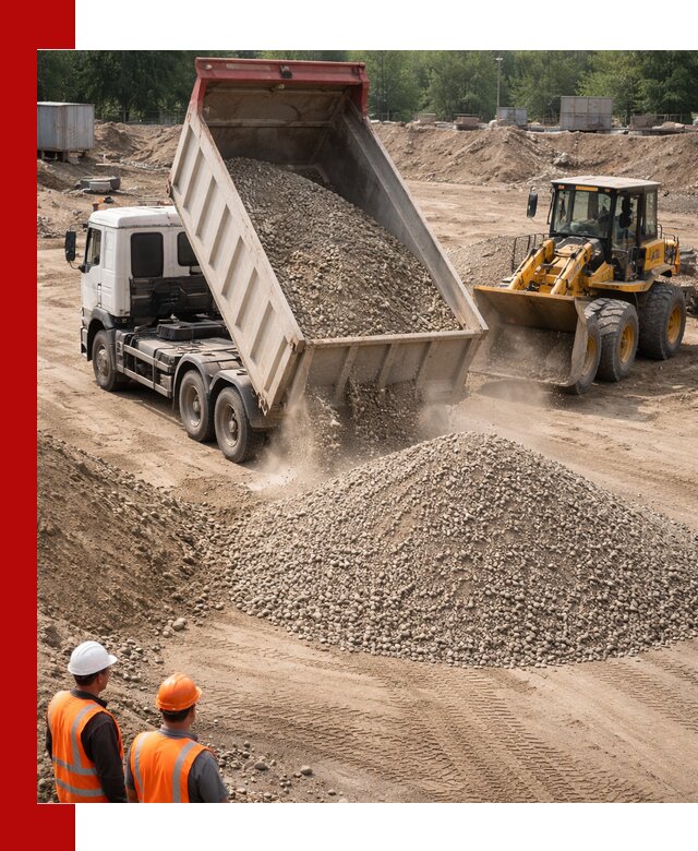 Щебень с песком (ЩГПС С2) с доставкой в Морозовске
