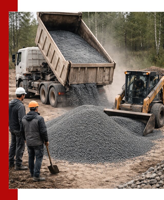 Гранитный отсев 0-5 с доставкой и разгрузкой в Морозовске