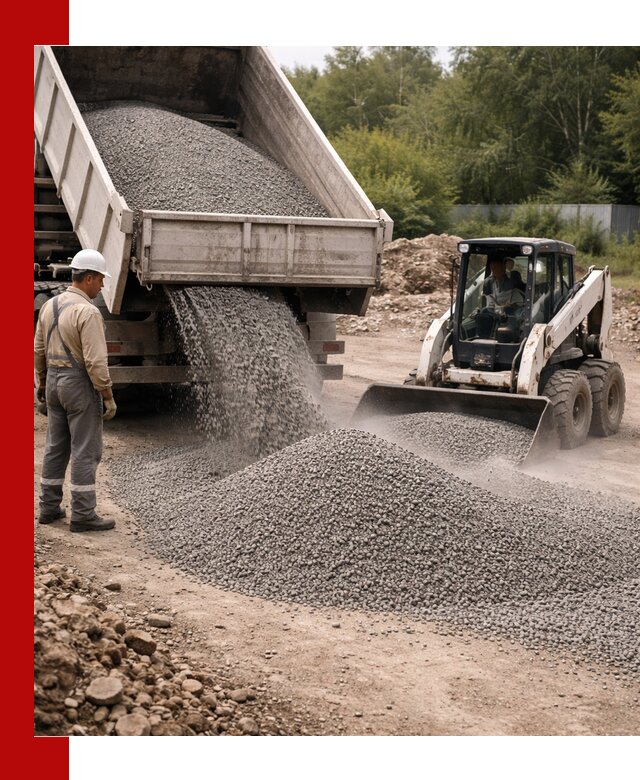 Доставка гравийного отсева 0-5 в Морозовске оптом и в розницу