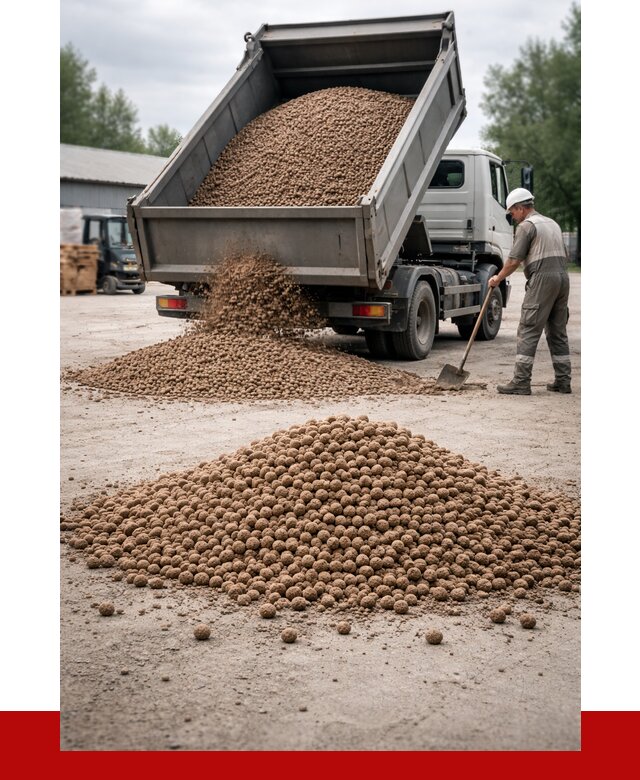 Керамзит с доставкой в Морозовске от 4312 р. за м3 | ПРОНЕРУДМрз