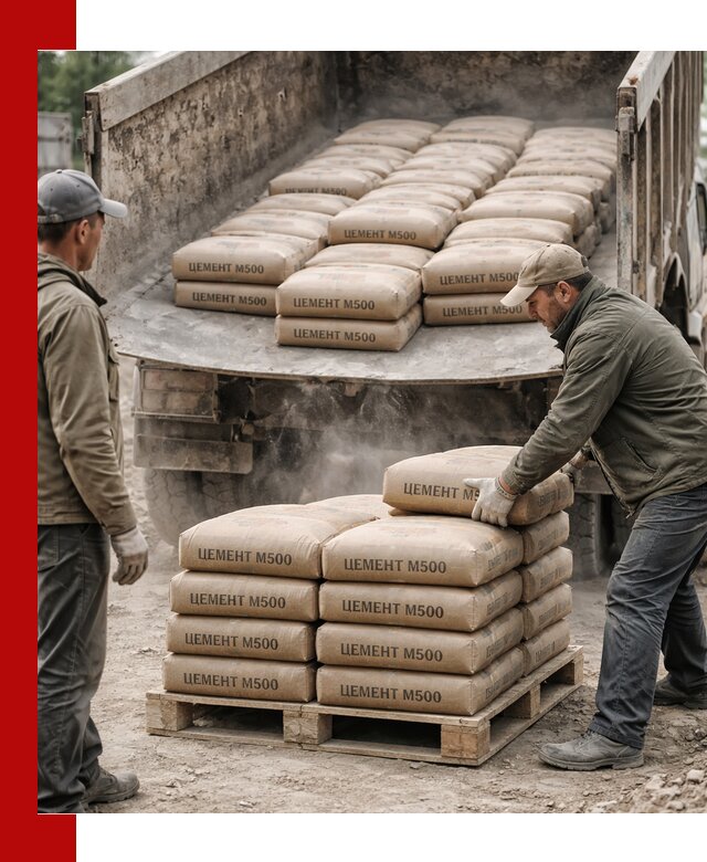 Цемент М500 с доставкой самосвалом в Морозовске