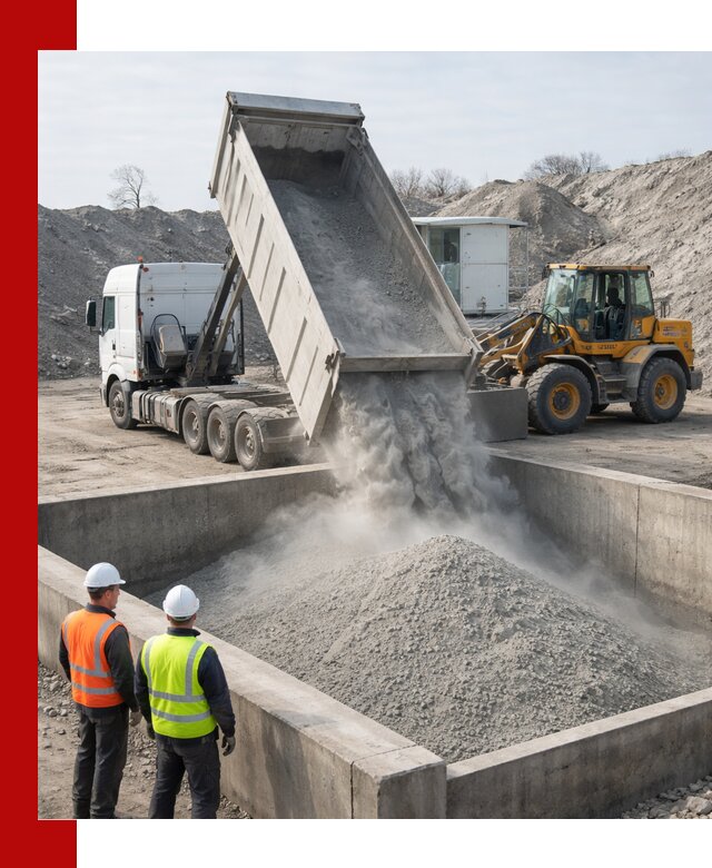 Доставка цемента навалом в Морозовске крупными партиями