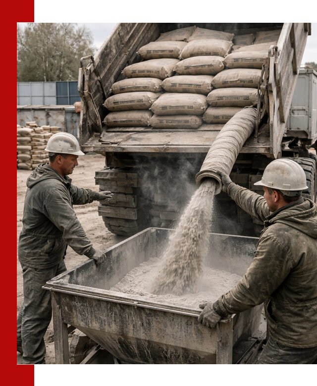 Доставка цемента М400 в Морозовске оптом и в розницу