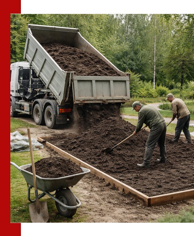 Доставка грунта для озеленения и благоустройства в Морозовске