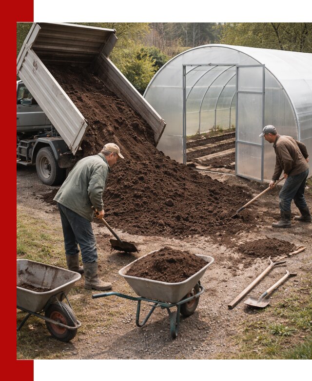 Грунт для теплицы с доставкой в Морозовске — плодородный субстрат под растения