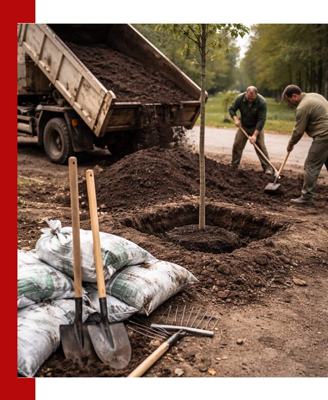 Грунт для посадки деревьев в Морозовске — доставка и подготовка почвы