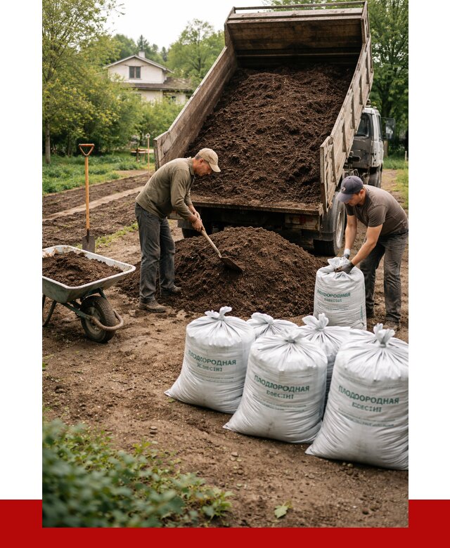 Плодородная смесь в Морозовске от 4312 р./куб с доставкой | ПРОНЕРУДМрз
