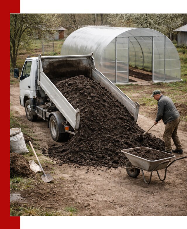 Чернозем для теплицы с доставкой в Морозовске