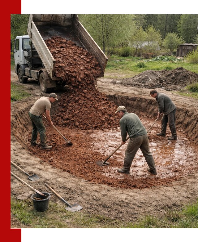 Купить качественную глину для пруда в Морозовске