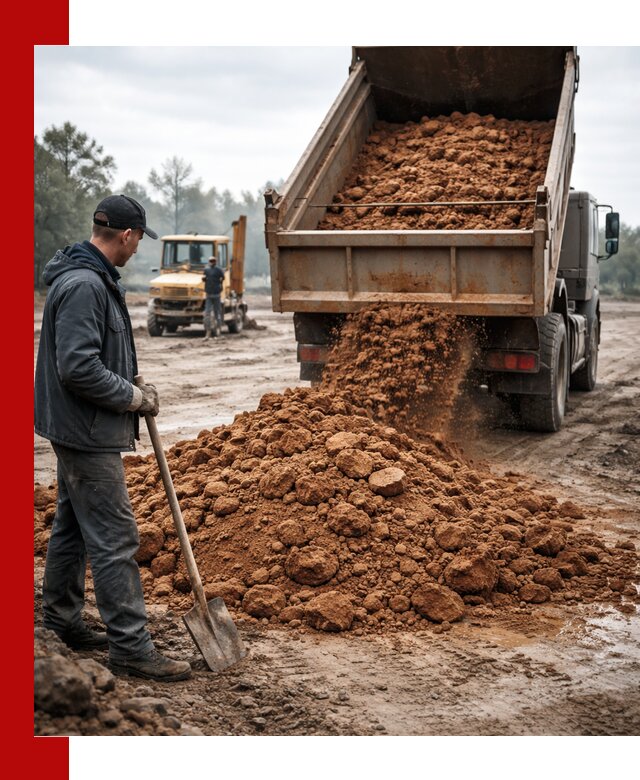 Глина для засыпки в Морозовске с доставкой самосвалами