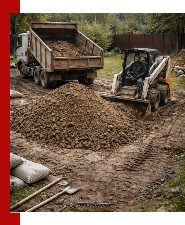 Суглинок для планировки участков в Морозовске с доставкой и выгрузкой