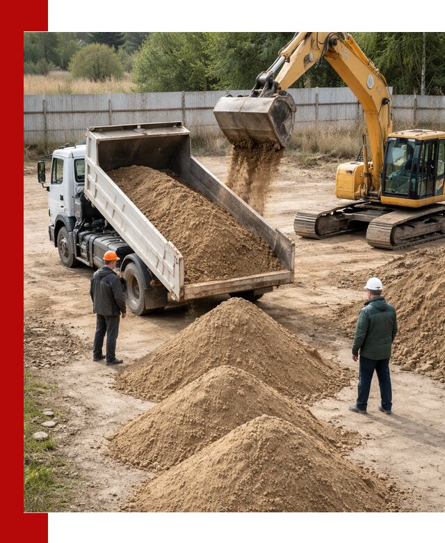 Доставка супеси вагонными и автопартиями в Морозовске