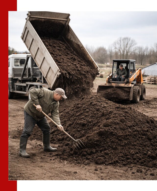 Доставка и продажа перегноя в Морозовске быстро и дешево